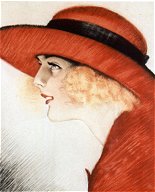 Damen in Rot, um 1920